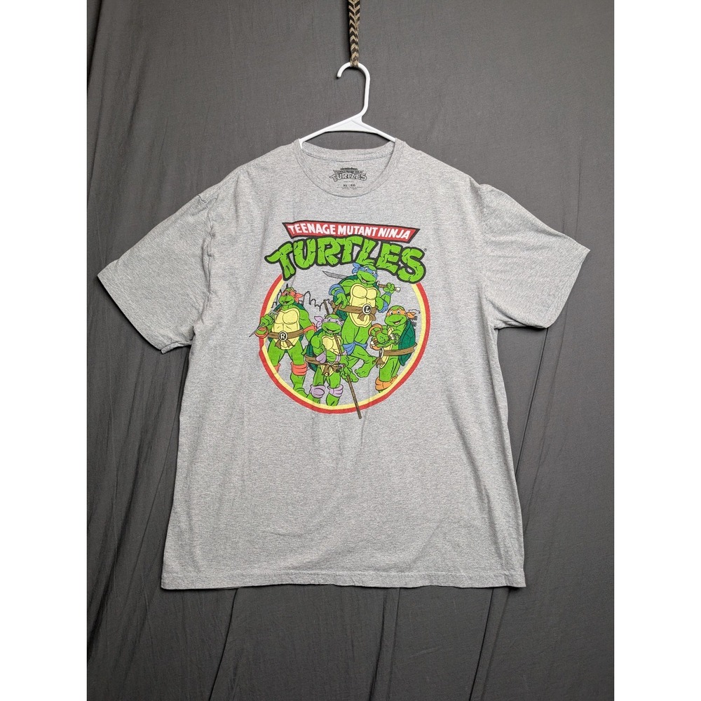 Nickelodeon Teenage Mutant Ninja Turtles Men's Graphic T-Shirt Grey XL
